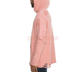 Nuevas sudaderas con capucha unisex personalizadas, las más vendidas, con efecto desgastado, transpirables, de bajo precio, con cremallera, teñidas en color liso, diseño 2026 - Product Image 3