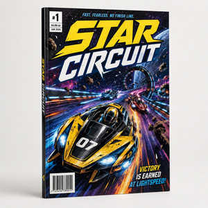 Impression personnalisée de bandes dessinées de course automobile, impression de livres d'<span class=keywords><strong>action</strong></span> en couleur, service d'impression de livres d'histoire - Product Image 1