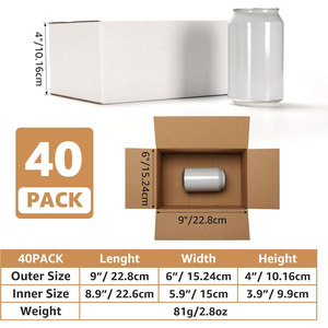 Cajas de envío de embalaje con mancuernas Premium para pequeñas empresas Cajas pequeñas de cartón corrugado blanco duradero Embalaje en movimiento - Product Image 2