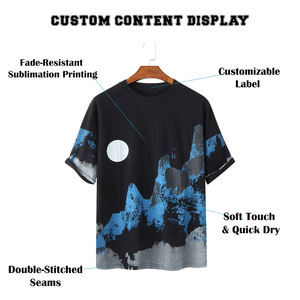 Camiseta Sublimada Personalizada para Hombre, Transpirable, de Secado Rápido, Ligera, Tejido de Alto Rendimiento, Diseño e Impresión Personalizados |   OEM - Product Image 6