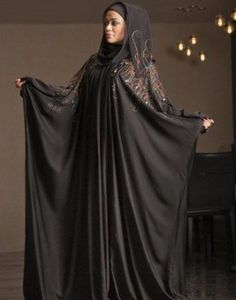 Elegante diseñador largo Abaya para mujer elegante islámico tradicional vestido modesto estampado en relieve vestido de baile silueta Natural - Product Image 4