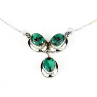 Collier pendentif en argent 925 turquoise pour femme, style bohème, chaîne serpent, pour usage quotidien, serti clos