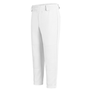 Pantalon unisexe blanc à taille élastique, respirant, en polyester, coupe décontractée, toutes saisons, couleur unie, jogging pour adultes - Product Image 4