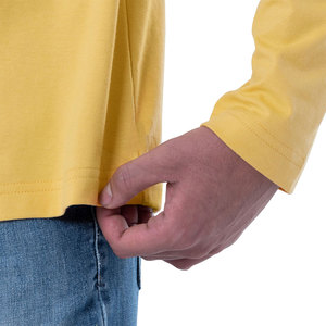 T-shirts à manches longues pour hommes, personnalisables avec logo, en coton/polyester, séchage rapide, teinture supérieure, haute qualité, 220g, coupe classique – Meilleures ventes - Product Image 5