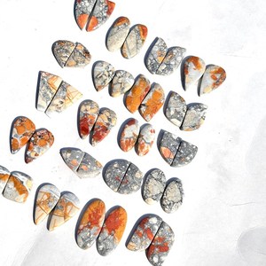 Venta al por mayor Malinga Jasper Gemstone Pairs 100% Natural Cabochon Lot Top Grade Quality - Product Image 6