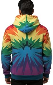 Sweat à capuche pour hommes avec logo personnalisé en vrac Sweats à capuche de luxe imprimés par sublimation Sweats à capuche gris raglan en polaire imprimés sur toute la surface - Product Image 3