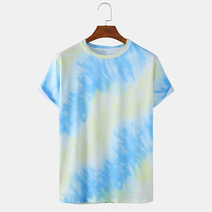 Camiseta Tie Dye Antibacteriana de Precio Razonable, 100% Algodón, con Logotipo Personalizado, para Hombre, Corte Holgado, Fácil de Lavar - Product Image 5