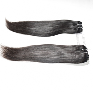 100% mechones rectos alineados con cutícula virgen extensiones de cabello humano de templo camboyano cabello indio sin procesar y sin enredos - Product Image 4