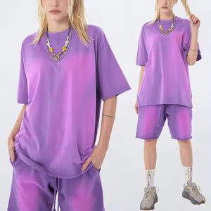 Ensemble de vêtements d'extérieur d'été décontractés pour hommes, t-shirt à manches courtes et short avec jogging, motif sérigraphié - Product Image 4