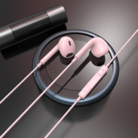 AURICULAR ROSA Écouteurs et casques de musique filaires HEF-07L compatibles avec les appareils APPLE