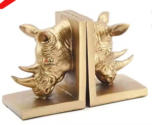 Sujetalibros decorativos de cabeza de animal de acero inoxidable de metal de alta calidad para hotel en casa - Product Image 3