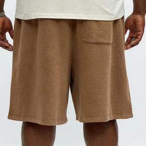 Pantalones Cortos Elásticos para Hombre de Algodón/Poliéster con Bolsillo Lateral y Cordón Ajustable, Acabado Lavado, Ajuste Relajado y Cómodo - Product Image 6