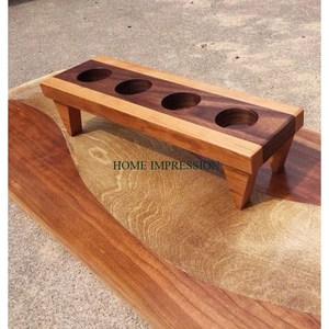 Curve Shape Latest Arrival <b>Shelving</b> Storage Rack <b>Wooden</b> Mug And Cup Holder Glass Rack <b>Dark</b> Color Cup Holder From Indian Exporter - Product Image 6