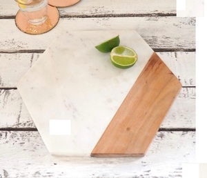 Prix de gros maison cuisine coupe de fromage bois et marbre pierre de service coupe planche à fromage assiette planche à découper Restaurant - Product Image 1