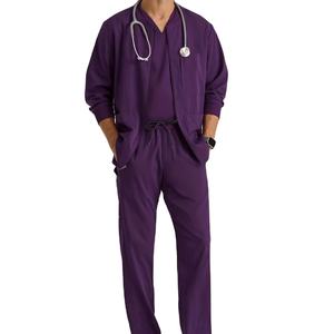 Nouveauté : Vestes d'uniformes médicaux personnalisables pour hommes, ensembles d'infirmiers, vestes à manches longues pour hommes, vente en gros à prix réduit pour hôpitaux - Product Image 1