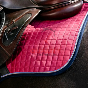 Meilleure vente tapis de selle anglais en gros confortable doublure douce coton durable polyester mélange respirant tapis de selle - Product Image 4