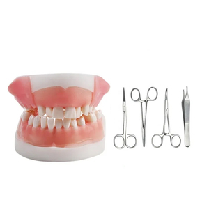 Kit de pratique dentaire pour l'école de dentisterie, simulateur de suture dentaire, modèle de parodontite en silicone, kit complet de suture dentaire - Product Image 1