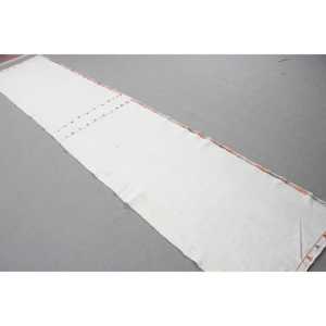 Tapis vintage, tapis turc de 2,5x12,3 pieds, tapis Kilim blanc orange à motifs floraux - Product Image 2