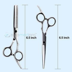 Tijeras Profesionales para Cortar y Entresacar Cabello, de Acero Inoxidable de Alta Calidad para Uso en Salón - Product Image 2