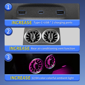 Kit di Aggiornamento di Lusso per Bocchette d'Aria Posteriori a 64 Colori per Mercedes-Benz Classe A W176, Classe B W246, CLA C117, <span class=keywords><strong>GLA</strong></span> X156 - Product Image 5