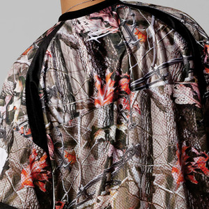 Maillot de football américain en maille pour hommes, imprimé camouflage, coupe oversize, streetwear respirant, haut de sport à manches courtes, logo personnalisé OEM - Product Image 3