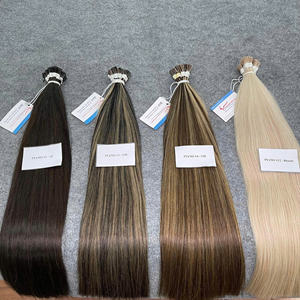 Venta al por mayor 100% Remy vietnamita I-punta extensiones de cabello humano doble dibujado recto virgen queratina punta pelo - Product Image 6
