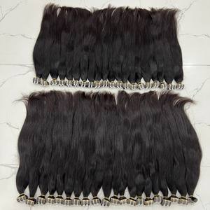 Ruban slave à donneur unique ins naturel droit/ondulé/bouclé noir et couleurs prix usine extensions de cheveux humains russes - Product Image 4