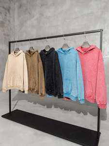 Sweat-shirt vintage lourd pour homme, sweat-shirt délavé à l'acide, sweat-shirt à imprimé gonflé, sweat-shirt personnalisé 100% coton, luxe, 450 g/m², tissu éponge français - Product Image 4