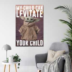 Impresión Digital del Póster de The Mandalorian, Yoda, Baby Yoda, Grogu, Lienzo para Decoración del Hogar - Product Image 1
