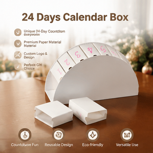 Organisateur de rangement semi-circulaire en carton blanc avec tiroirs individuels pour cosmétiques, bijoux et petits objets, boîte de rangement modulaire - Product Image 2