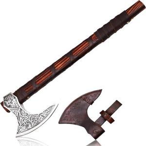 Service OEM ODM de haute qualité personnalisé en gros Hache Viking professionnelle faite à la main avec manche en bois Qualité industrielle Viking - Product Image 4