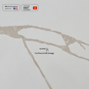 Nv865 Việt Nam <span class=keywords><strong>Quartz</strong></span> <span class=keywords><strong>slab</strong></span> nhà máy Nhà cung cấp thạch anh calcatta Vàng tấm Nhân Tạo Vàng tĩnh mạch thạch anh tuyên bố đá phiến - Product Image 3