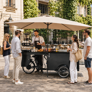 Chariot à café à trois roues Etodevice, tricycle mobile personnalisé pour la vente ambulante à usage commercial - Product Image 1