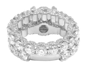 S925 <b>Silver</b> Rhodium Plated Classic Moissanite Round Cluster Diamond Wedding Engagement <b>Ring</b> <b>Set</b> for Women Party - Product Image 6