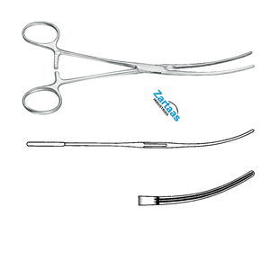 Fórceps de vasos sanguíneos Bainbridge de acero inoxidable de alta calidad curvados 15cm / 6 "Fabricante de instrumentos de Neurocirugía - Product Image 6