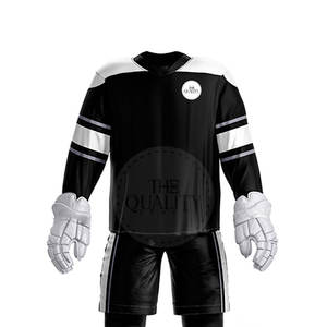 Uniforme de hockey sur glace pour homme adulte, taille personnalisée, respirant, confortable, en stock, 100% polyester - Product Image 5