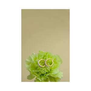 Pendientes de Aro de 10 mm Hechos en Italia para Mujer, de Alta Calidad, Chapados en Oro de 18 Quilates, Plata de Ley 925, Venta al por Mayor - Product Image 4