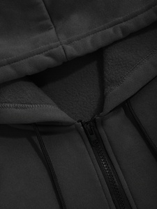 Unisex Two-Piece Spring Outdoor Activewear Set <b>Short</b>-<b>Sleeved</b> Zippered Hooded <b>Jacket</b> Drawstring Pants Solid Breathable Quick-Dry - Product Image 6