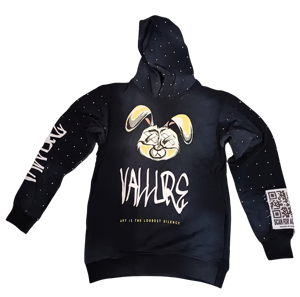 Sweat à capuche unisexe SIBRIN, fabriqué en usine, effet délavé, broderie, strass, imprimé vieilli, logo personnalisé, streetwear d'hiver - Product Image 1
