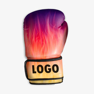 Wholesale High Custom Professional Boxing Gloves Made Leather Breathable <b>Hook</b> Loop Closure Personalized Size Logo Print Hot Sale - Product Image 2