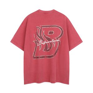 Camisetas de hip hop para hombre de gran tamaño personalizadas al por mayor, 100% algodón con estampado de diamantes de imitación, MOQ bajo - Product Image 2