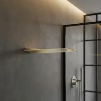 Gessi Tremillimetri Pomme de douche ronde ultra fine de 3 millimètres en acier inoxydable pour salles de bains et spas de luxe