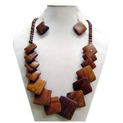 Premium Quality <b>wooden</b> Necklace Fashion <b>Jewellery</b> Necklace For Women and Girls - Product Image 6