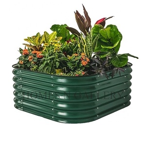 Top Selling High Quality Antiqued Metal Galvanized Folding Planter New Outdoor Garden Vegetable Guard Raised Bed Kit Home Use - Product Image 3