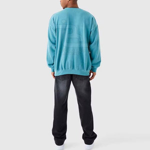 Sudadera de lavado ácido sólido con logotipo personalizado directo de fábrica 2025 para hombre hecha de poliéster/algodón para invierno - Product Image 3