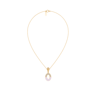 Women's 14K <b>Gold</b> <b>Rose</b> <b>Gold</b> Lab-Grown Diamond <b>Pendant</b> <b>Necklace</b> Fine Jewelry with IGI Certificate for Wedding OEM ODM Made India - Product Image 4