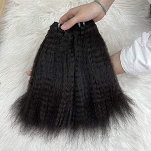 Máquina de extensiones de cabello liso rizado para bebés, doble trama, varios colores, texturas, venta al por mayor, cabello virgen vietnamita 100% - Product Image 2