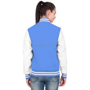 Women's Cotton Varsity <b>Jacket</b> <b>with</b> Soft <b>Lining</b> Custom Eco-Friendly Quick Dry Winter Fashion Outerwear - Product Image 4