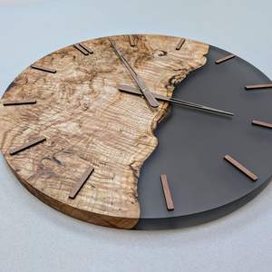GUIDE HORLOGE MURALE ÉPOXY MEILLEURE qualité Horloge murale en résine époxy en bois fabriquée à la main Horloge murale en résine époxy en bois Wholes - Product Image 5