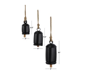 Custom Bling Cow <b>Bell</b> Giant Cow <b>Bells</b> with Cheap Prices Tibetan Black Powder Coated Cow <b>Bells</b> Large From India - Product Image 4